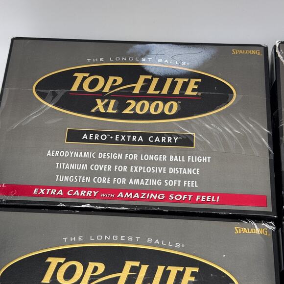 Spalding Golf Balls Top Flite Titanium Distance Aero Extra Carry Spalding 60 - Picture 2 of 10